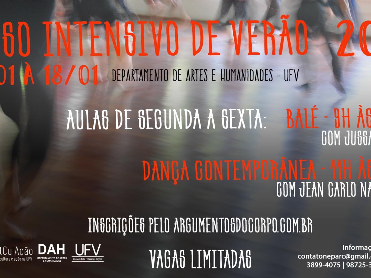 Curso intensivo de verão&nbsp;2019