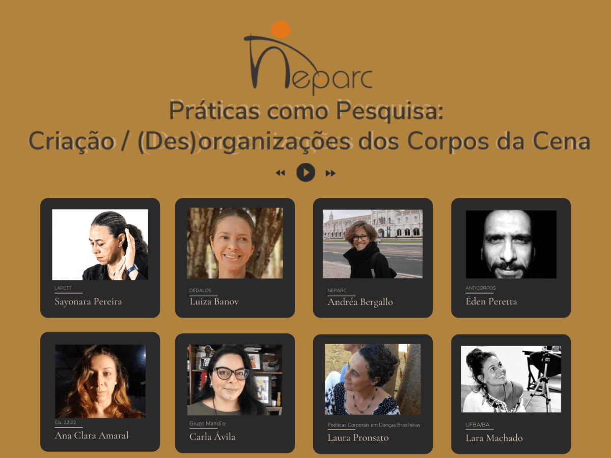 “Práticas como Pesquisa: Criação/ (Des)Organizações dos corpos da&nbsp;cena”